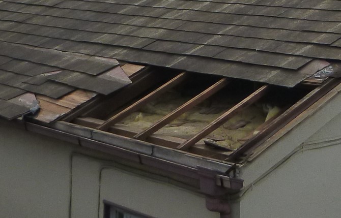 屋根の破損状態